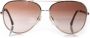 Chanel Vintage Pre-owned Metal sunglasses Bruin Dames - Thumbnail 2