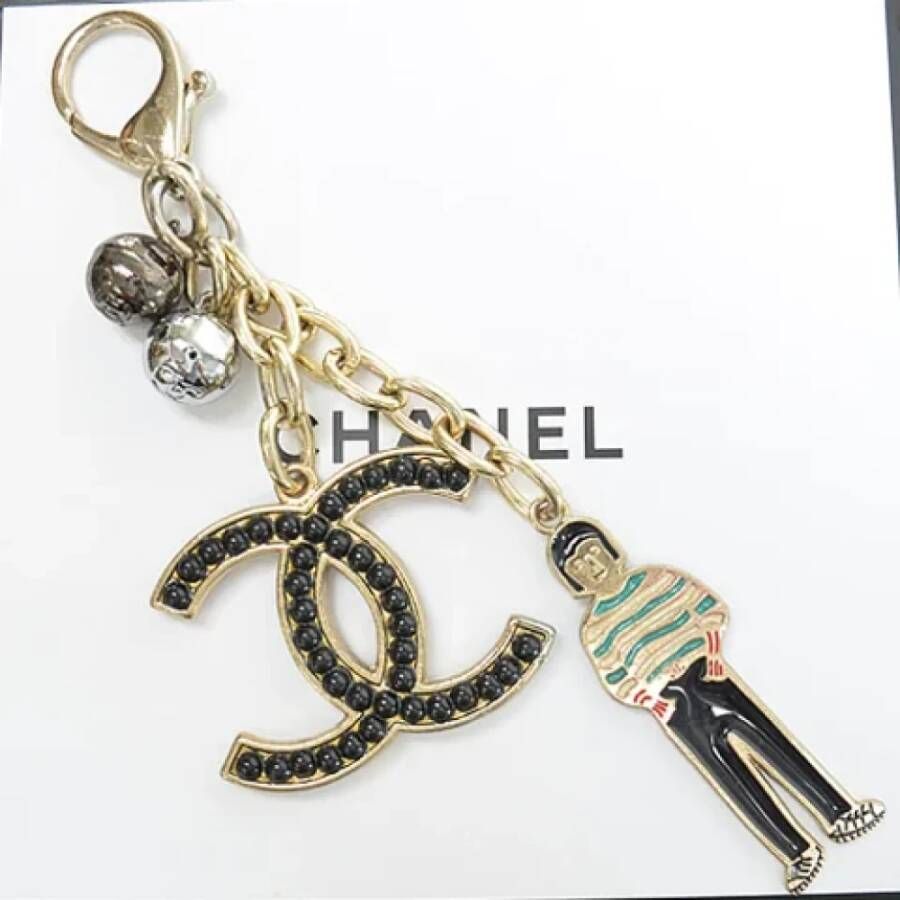 Chanel Vintage Pre-owned Plastic key-holders Geel Dames