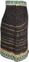 Chanel Vintage Tweedehands Zijden Tweed Mini Rok Zwart Dames - Thumbnail 2