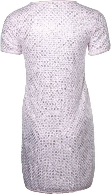 Chanel Vintage Pre-owned Silk dresses Roze Dames