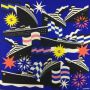 Chanel Vintage Pre-owned Silk scarves Blauw Dames - Thumbnail 2