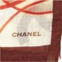 Chanel Vintage Zijden Chanel Sjaal Tweedehands Roze Dames - Thumbnail 2