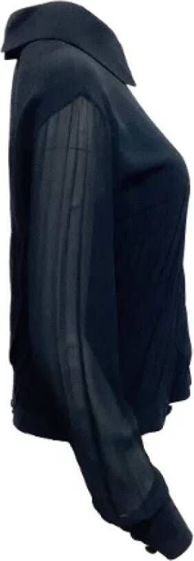 Chanel Vintage Pre-owned Silk tops Blauw Dames