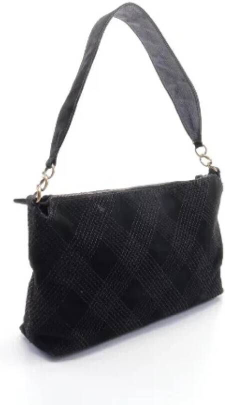 Chanel Vintage Pre-owned Suede chanel-bags Black Dames