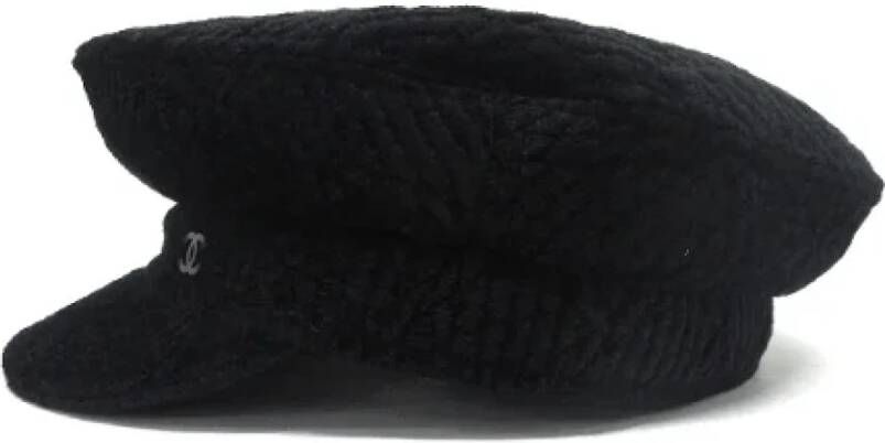 Chanel Vintage Pre-owned Viscose hats Black Dames