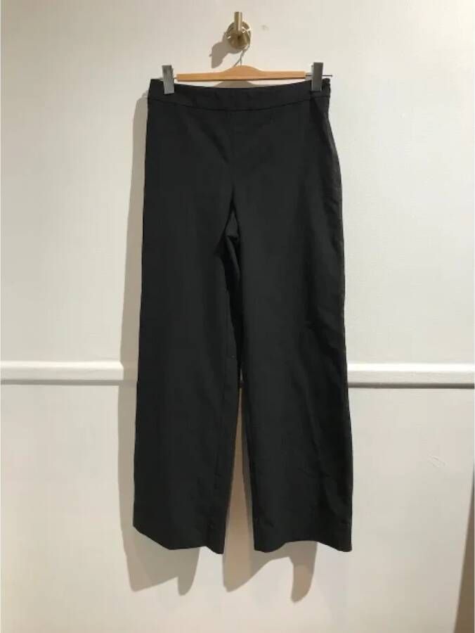 Chanel Vintage Pre-owned Wool bottoms Zwart Dames