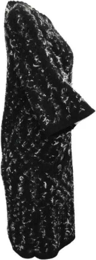 Chanel Vintage Pre-owned Wool dresses Zwart Dames