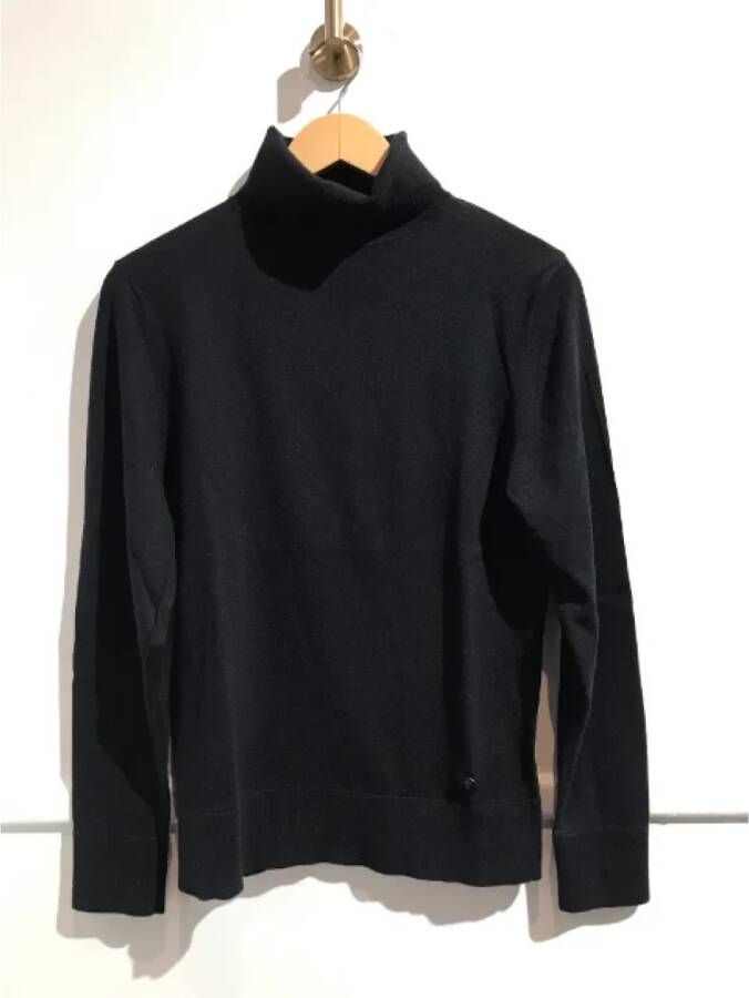 Chanel Vintage Pre-owned Wool tops Black Dames
