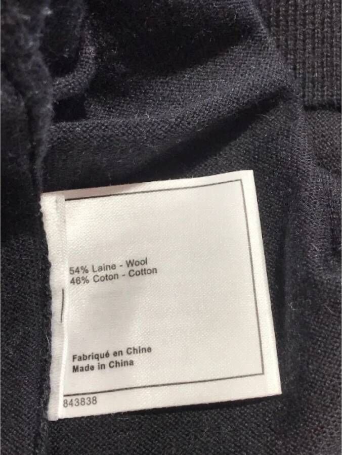 Chanel Vintage Pre-owned Wool tops Black Dames
