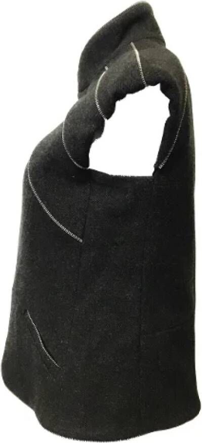 Chanel Vintage Pre-owned Wool tops Grijs Dames