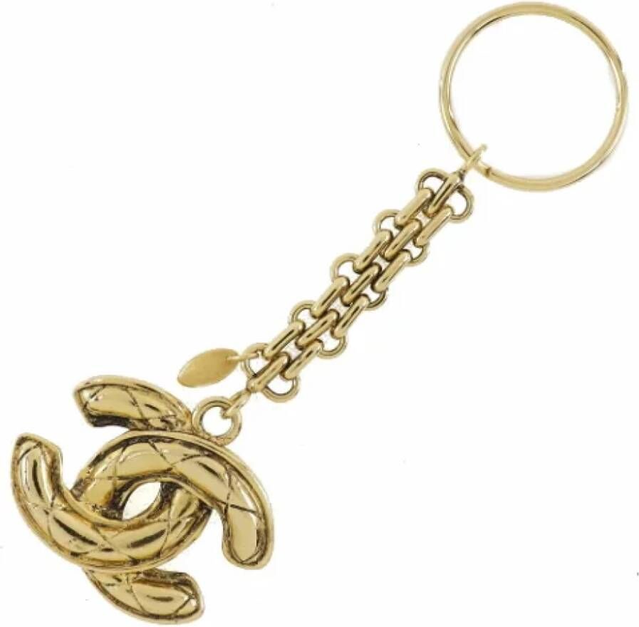 Chanel Vintage Pre-owned Yellow Gold key-holders Geel Dames