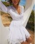 Charo Ruiz Ibiza Violette Dress White Dames - Thumbnail 2