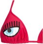 Chiara Ferragni Collection Fuchsia Driehoek Logo Polyester Kleding Pink Dames - Thumbnail 2
