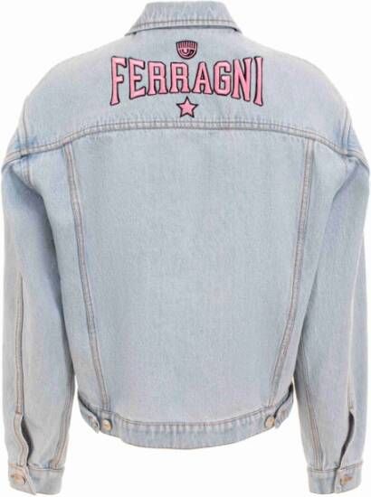 Chiara Ferragni Collection Denim Jackets Blauw Dames