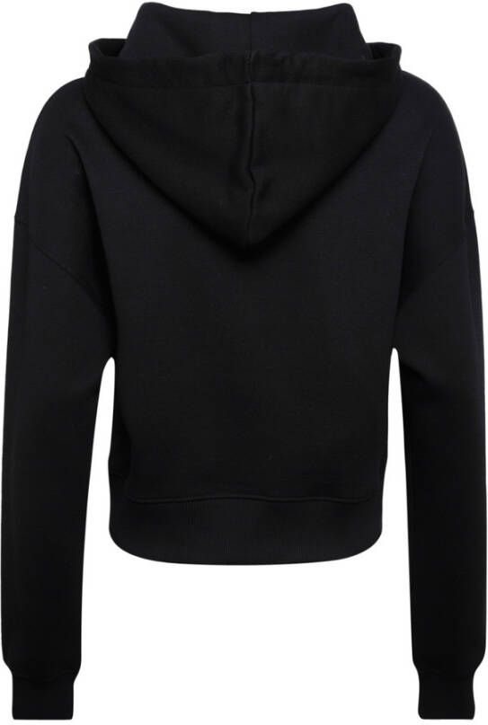 Chiara Ferragni Collection Hooded Cotton Sweatshirt With Eyestar Zwart Dames