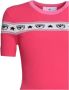 Chiara Ferragni Collection Gebreide T-shirt met Lurex-details Pink Dames - Thumbnail 4