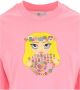 Chiara Ferragni Collection T-shirt 631 Mascotte Peace Jersey 160 CO Roze Dames - Thumbnail 2