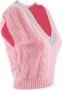Chiara Ferragni Collection Gebreide kleding met V-hals Pink Dames - Thumbnail 3