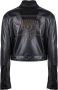 Chiara Ferragni Collection Giacca in ecopelle e maxi logo Eye Like sul retro donna Chiara Ferragni 73Cbs408-Cnv7D Nero Zwart Dames - Thumbnail 4