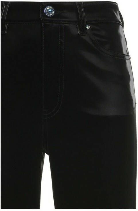 Chiara Ferragni Collection Leren broeken Zwart Dames
