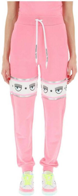 Chiara Ferragni Collection Maxi logomania sweatpants Roze Dames