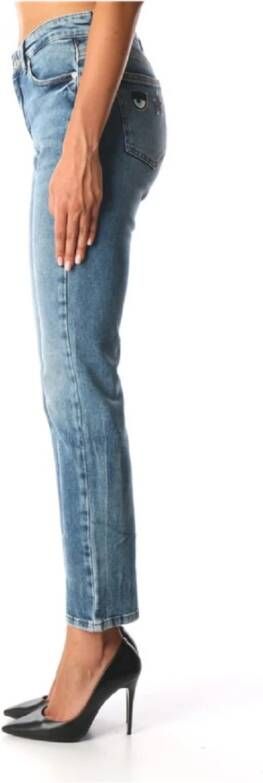 Chiara Ferragni Collection Straight Jeans Blauw Dames