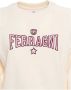 Chiara Ferragni Collection Crèmekleurige katoenen trui met geborduurd logo Beige Dames - Thumbnail 6