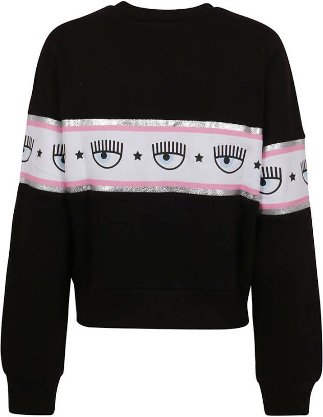 Chiara Ferragni Collection 317 Maxilogomania sweatshirts Zwart Dames
