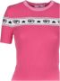 Chiara Ferragni Collection Gebreide T-shirt met Lurex-details Pink Dames - Thumbnail 2