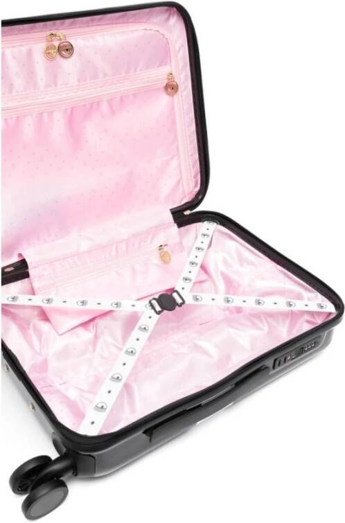 Chiara Ferragni Collection Zwarte Maxi Logomania Trolley met Eyelike Interieur Zwart Dames
