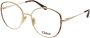 Chloé Vlinder Zonnebril voor Vrouwen in Goud en Tortoise Yellow Dames - Thumbnail 2