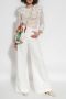 Chloé Verhoogde wijde broek White Dames - Thumbnail 2