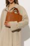 Chloé Bruin Leren Tote Tas met Logodetails Brown Dames - Thumbnail 2