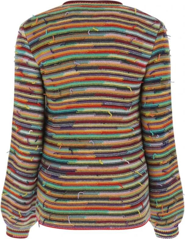 Chloé Gebreide kleding Blijf gezellig en stijlvol met deze ronde-hals gebreide trui voor vrouwen Groen Dames