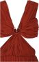 Chloé Elegante Zijden Jurk met Open Schouder Rood Dames - Thumbnail 2