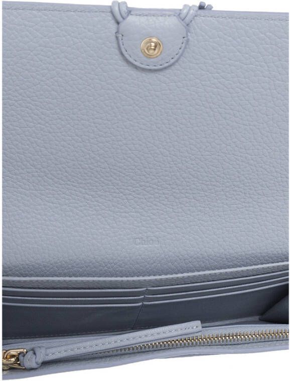 Chloé Kleine lange portemonnee Blauw Dames