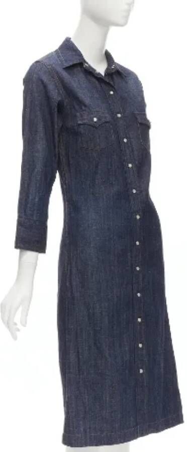 Chloé Pre-owned Cotton dresses Blue Dames