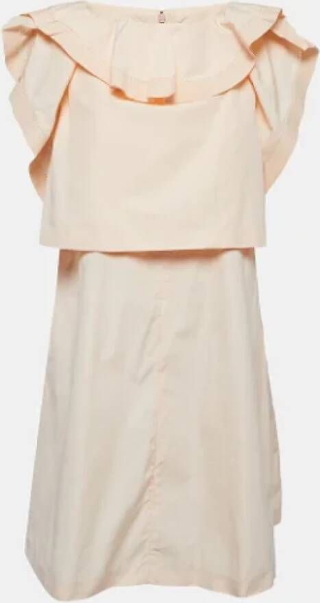 Chloé Pre-owned Cotton dresses Roze Dames