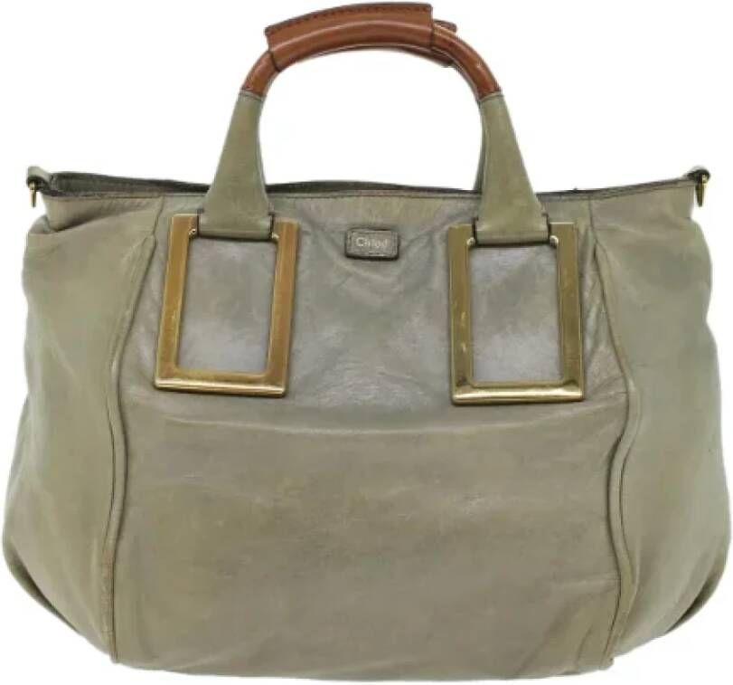 Chloé Pre-owned Leather handbags Grijs Dames