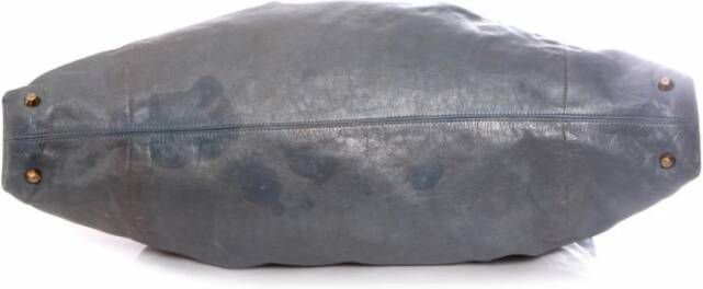 Chloé Pre-owned Lederen shopper met gouden hardware Blue Dames