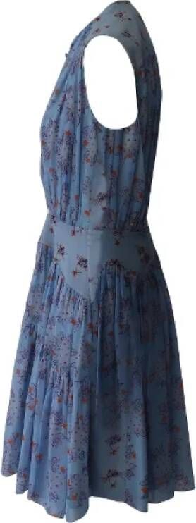 Chloé Pre-owned Silk dresses Blauw Dames