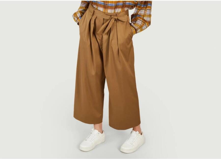 Chloé Straight Trousers Beige Dames