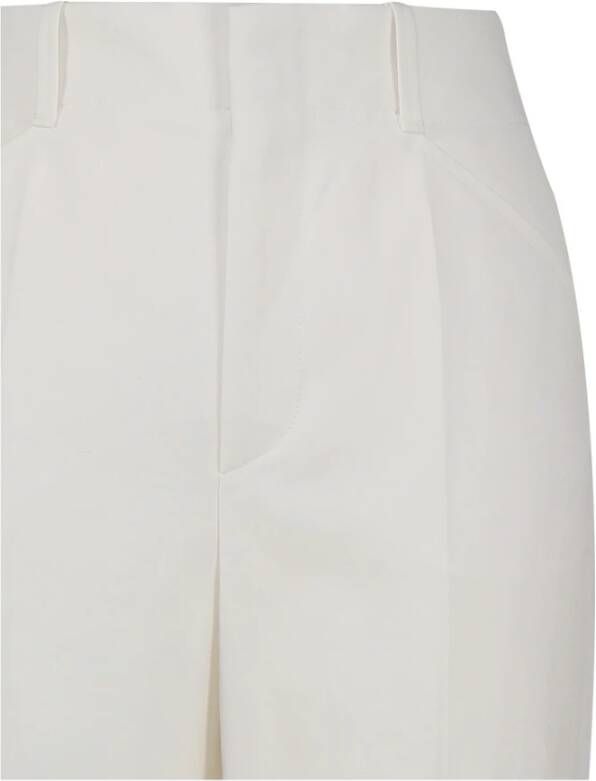 Chloé Verhoogde wijde broek Wit Dames