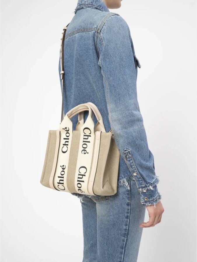 Chloé Witte Tassen Hoogte 20 cm; Breedte 26 5 cm; Diepte 6 cm Wit Dames