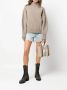 Chloé Stijlvolle Canvas Handtas met Leren Afwerking Brown Dames - Thumbnail 6