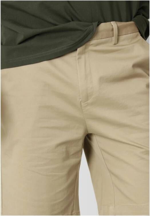 Clean Cut Korte Broek- CC Milano Twill Shorts Beige Heren