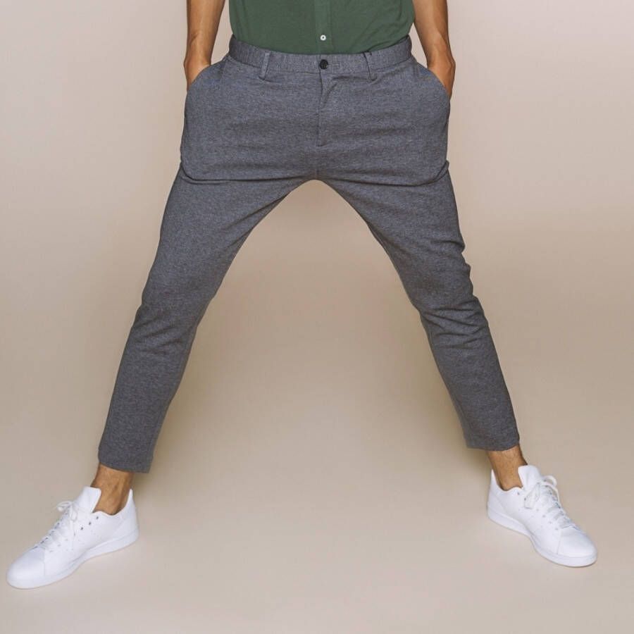 Clean Cut Pantalon Milaan Blauw Heren