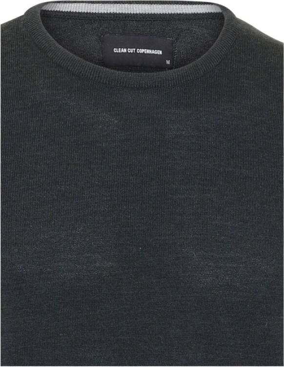 Clean Cut Trui- Merino Wool Crew Groen Heren