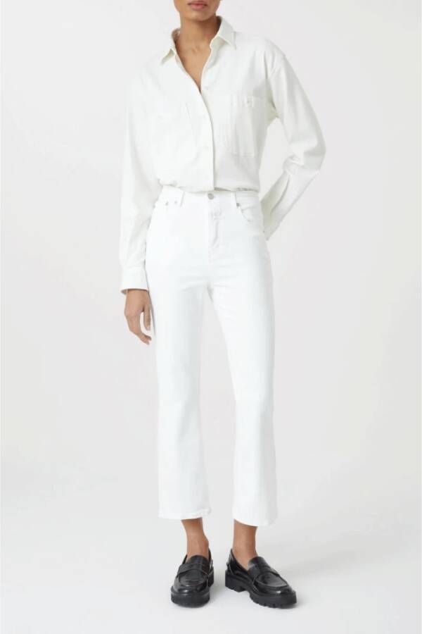 closed Witte Cropped Power-Stretch Jeans Wit Dames