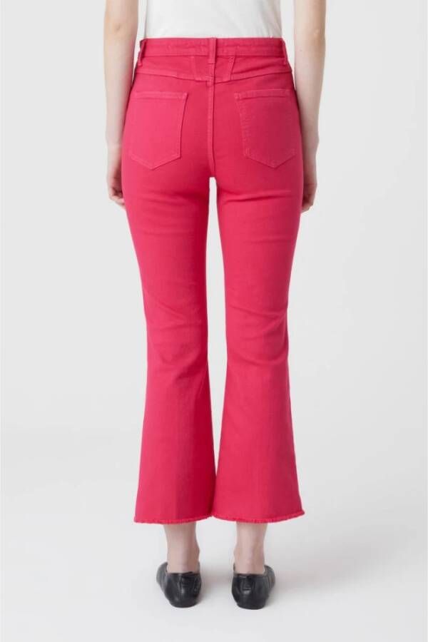 closed Fuchsia High-Waisted Flared Jeans Roze Dames